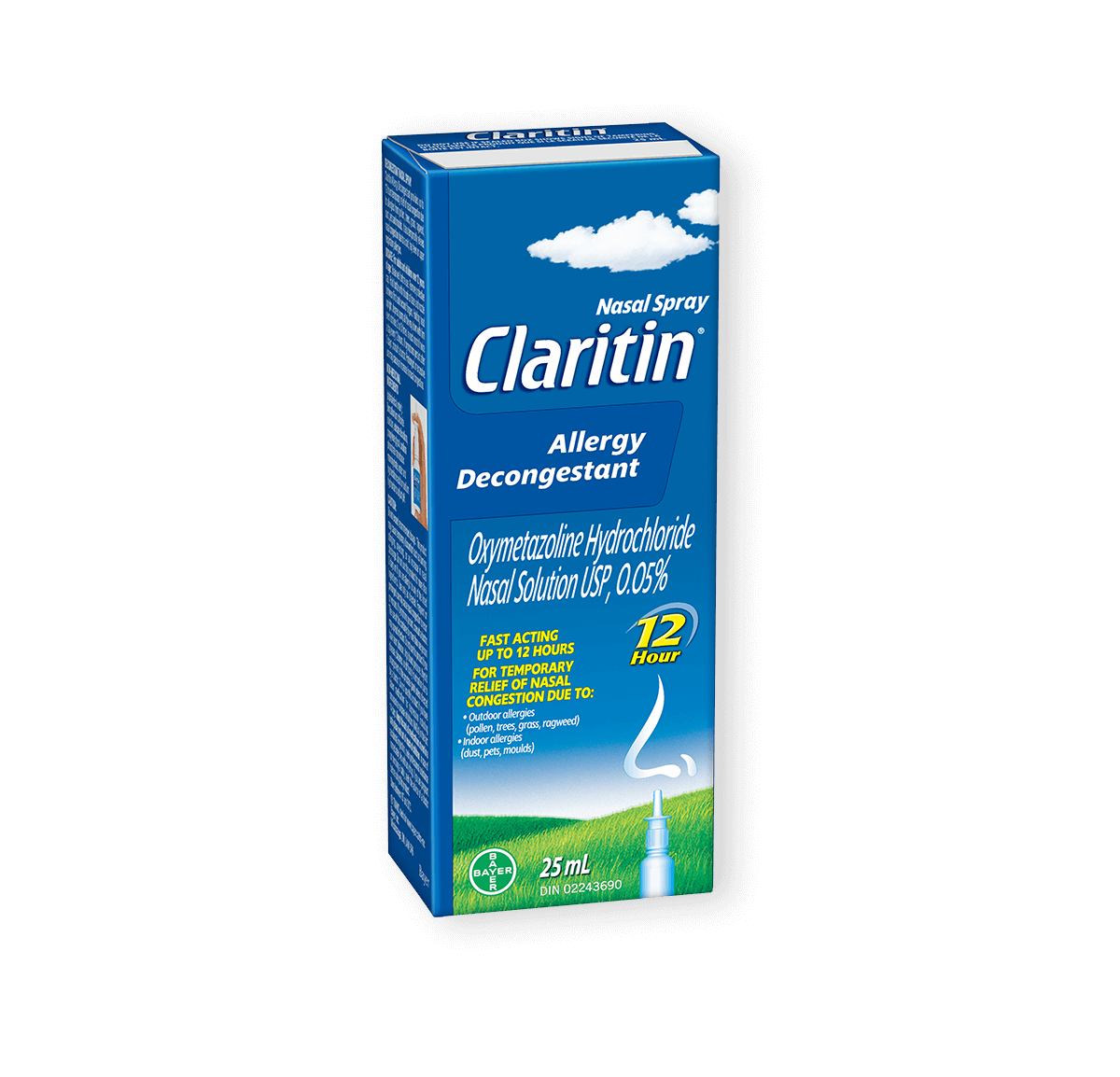Nasal spray store for pollen allergy